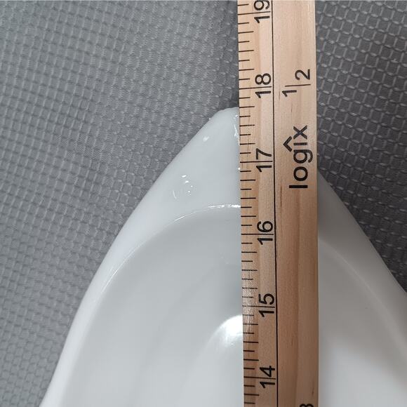 Vintage Glasbake 18" Fish Shaped Milk Glass‎ Baking Dish Made in USA - Picture 9 of 9